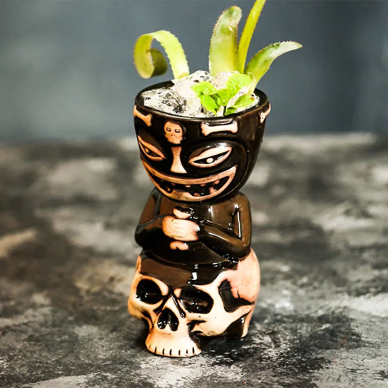 Verres Tiki en Céramique type Hawaïen