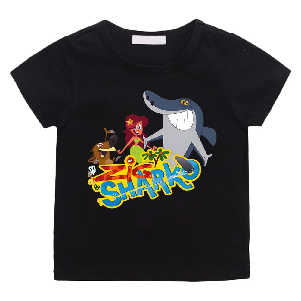T-Shirt motif Zig et Sharko en coton