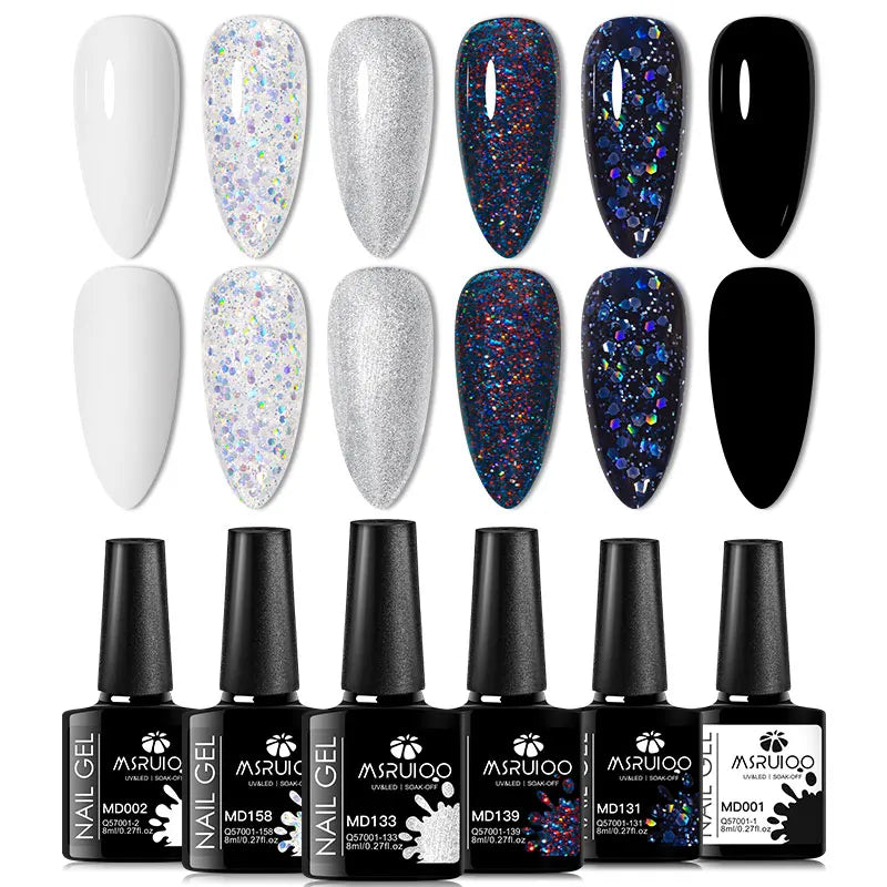Lot de 6 Vernis à Ongles Gel