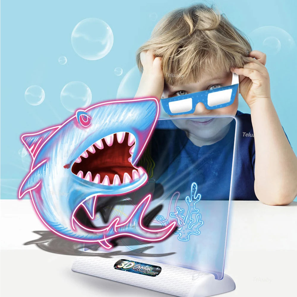 3D Magic Drawing Board LED Light