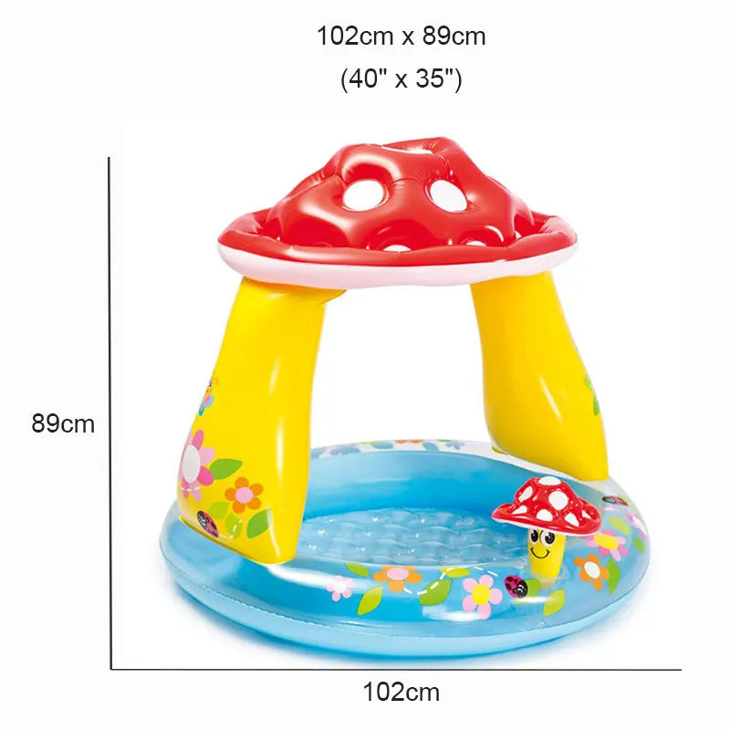 Inflatable parasol pools for children