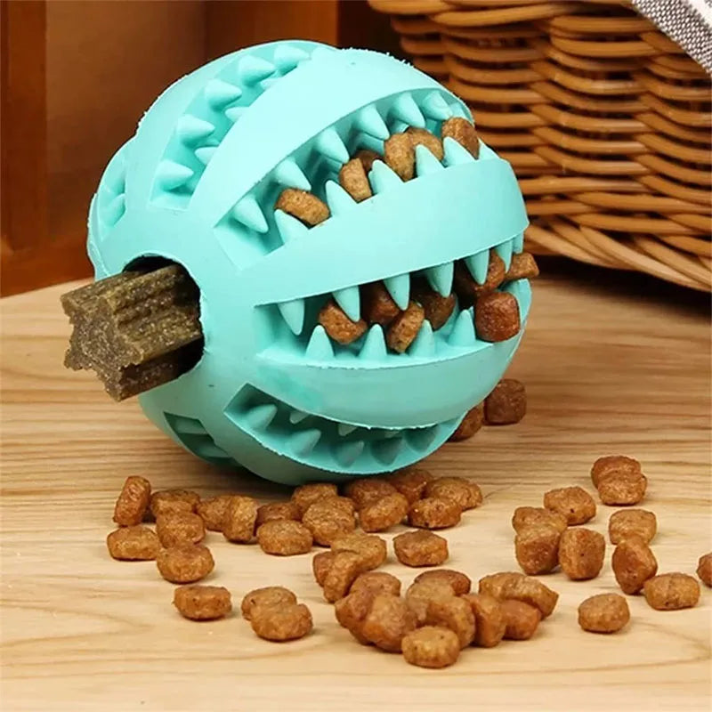Rubber ball for dogs and cats