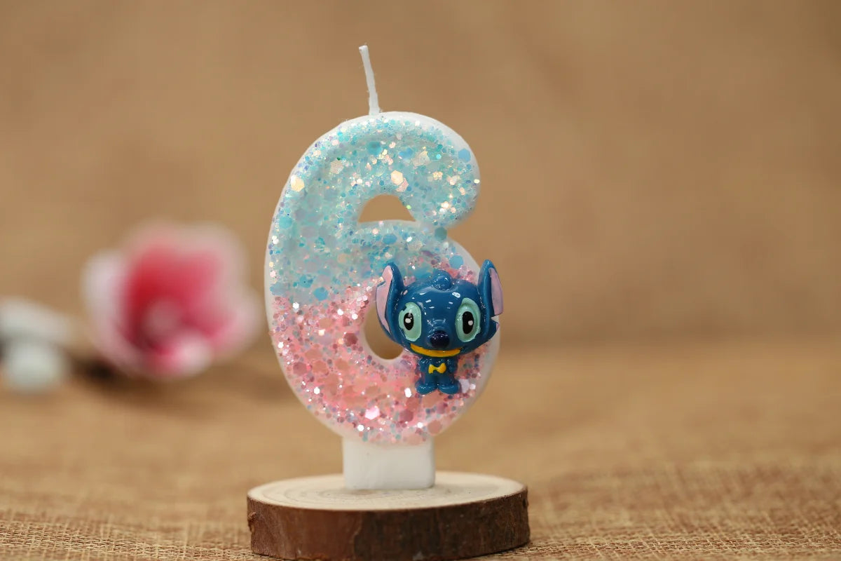 Stitch Birthday Candle