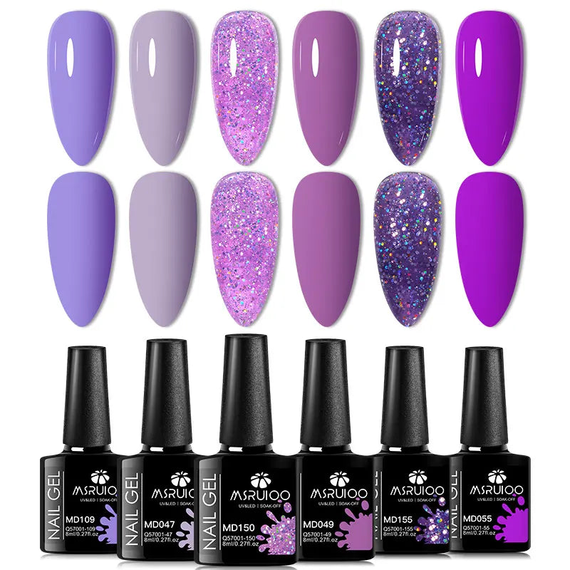 Lot de 6 Vernis à Ongles Gel