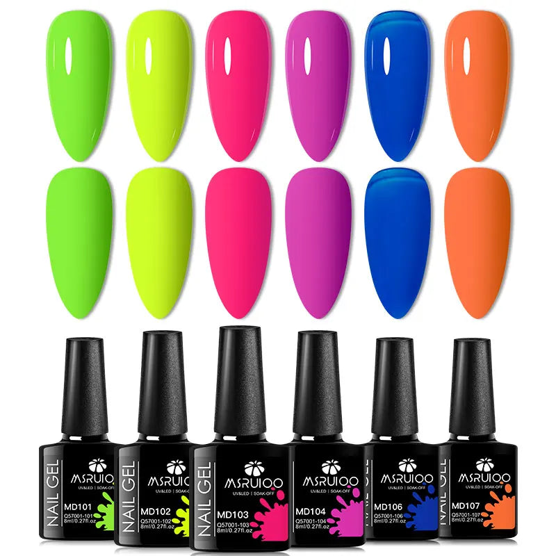 Lot de 6 Vernis à Ongles Gel