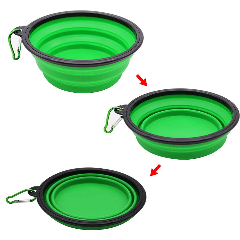 Bol d'Alimentation Pliable de Voyage pour Chiens et Chats
