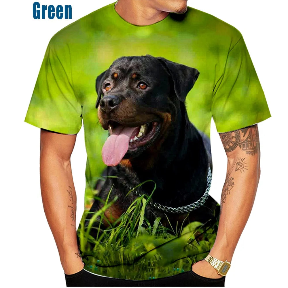 Tee Shirt Rottweiler 3D hommes et femmes