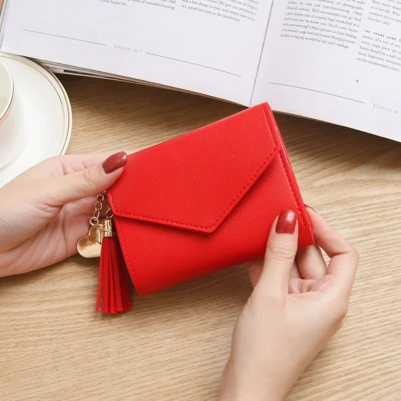 Heart keychain purse