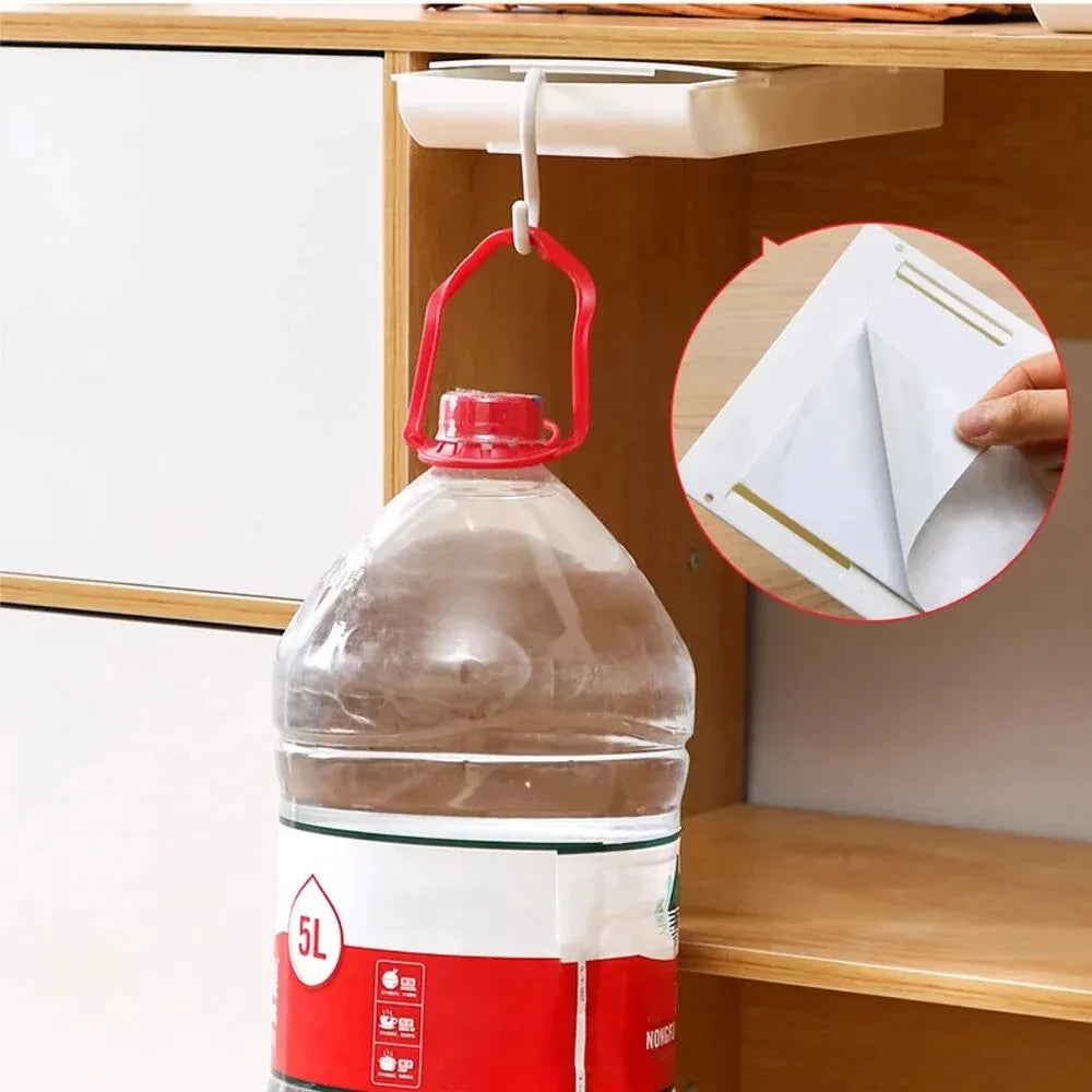Self-adhesive storage organizer