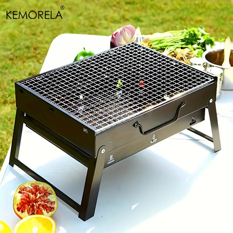 Portable stainless steel barbecue