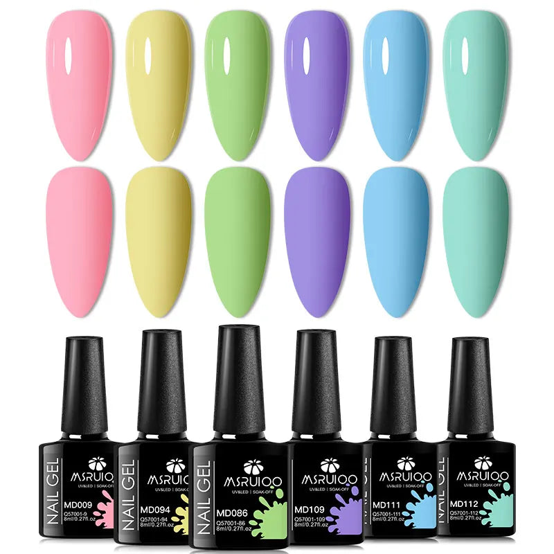 Lot de 6 Vernis à Ongles Gel