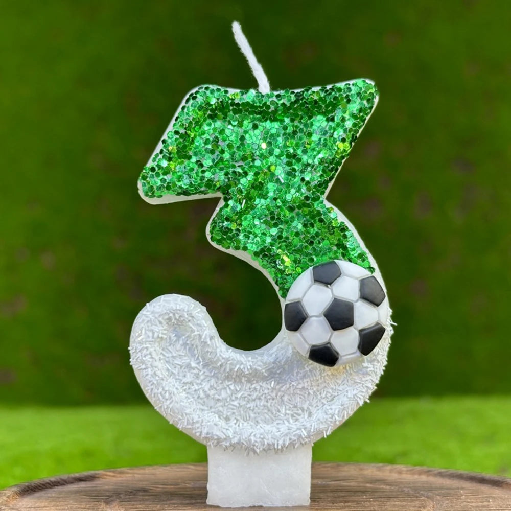 Football birthday candles