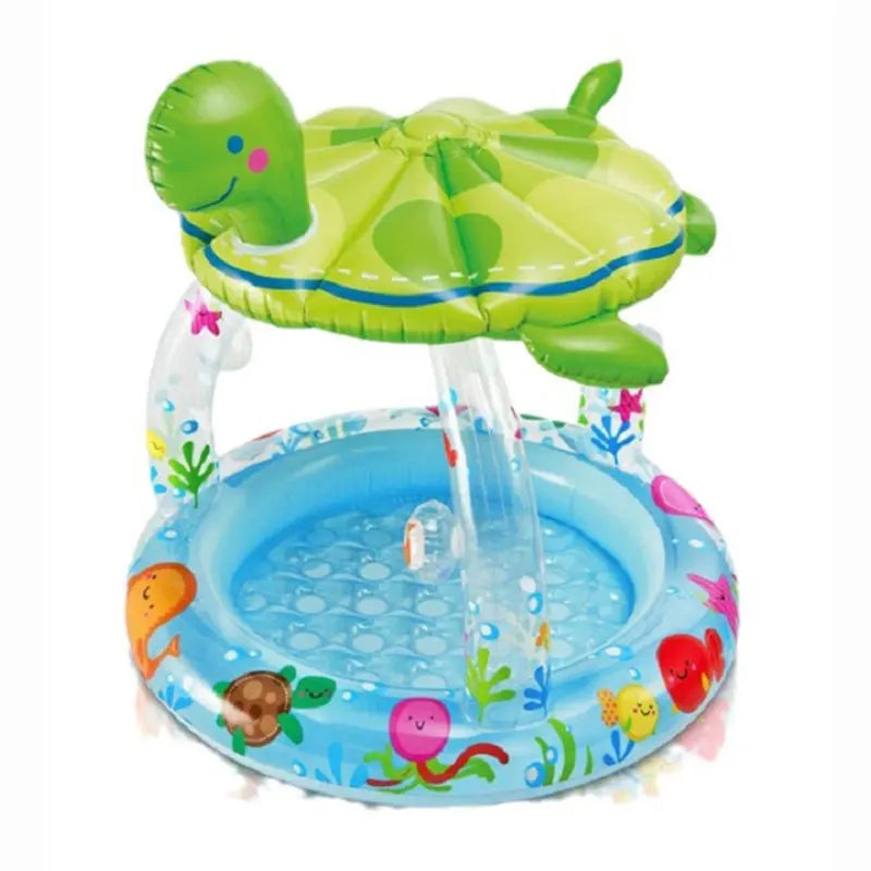 Inflatable parasol pools for children