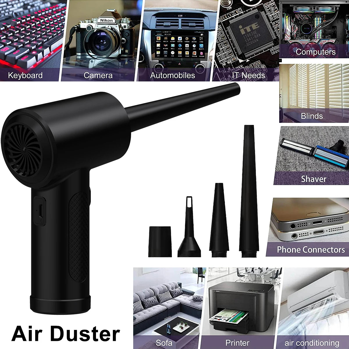 Wireless PC/Keyboard Dust Collector