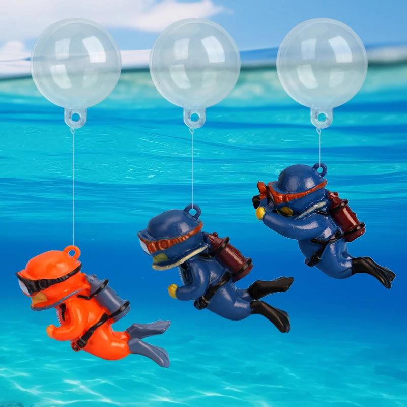 Mini diver aquarium decoration