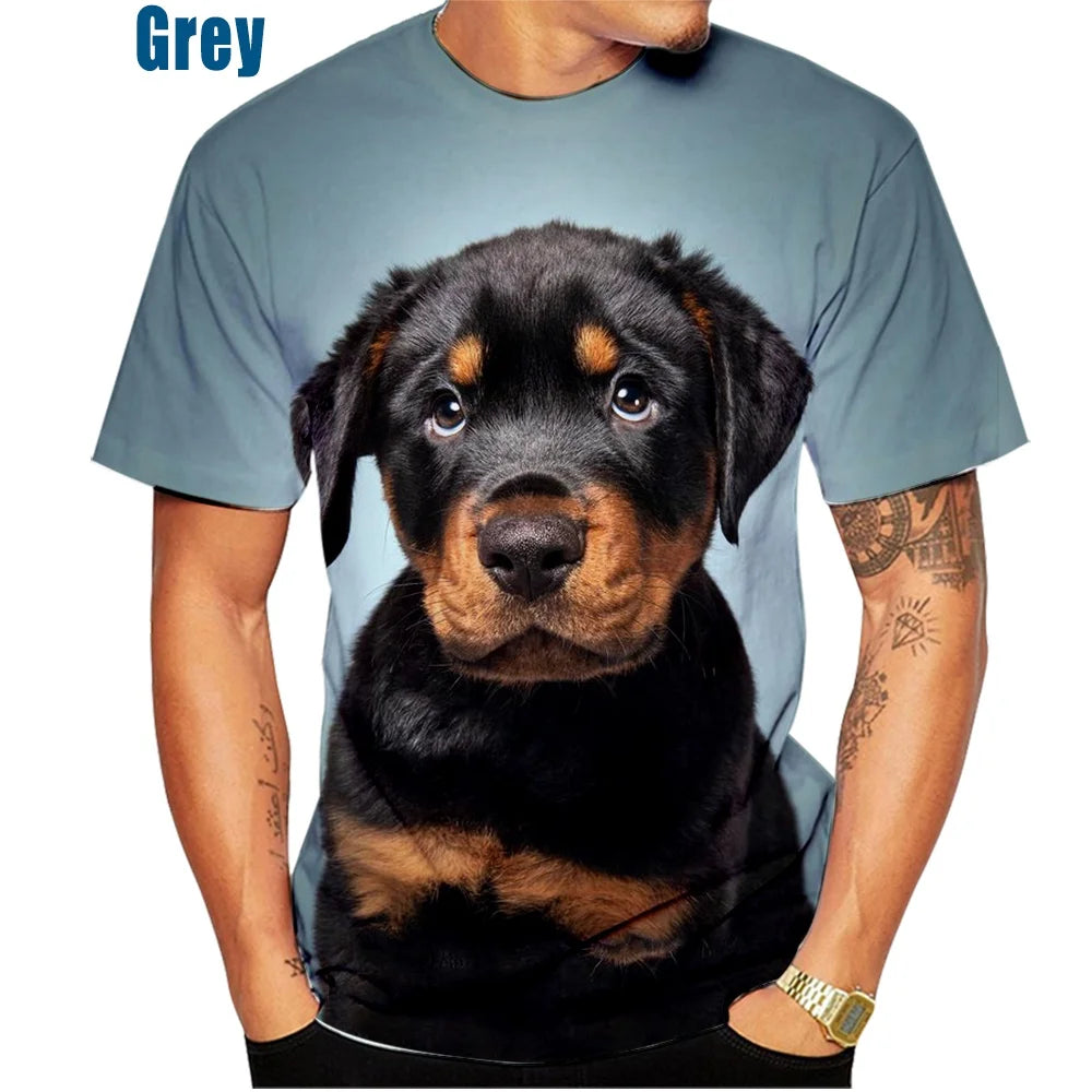Tee Shirt Rottweiler 3D hommes et femmes