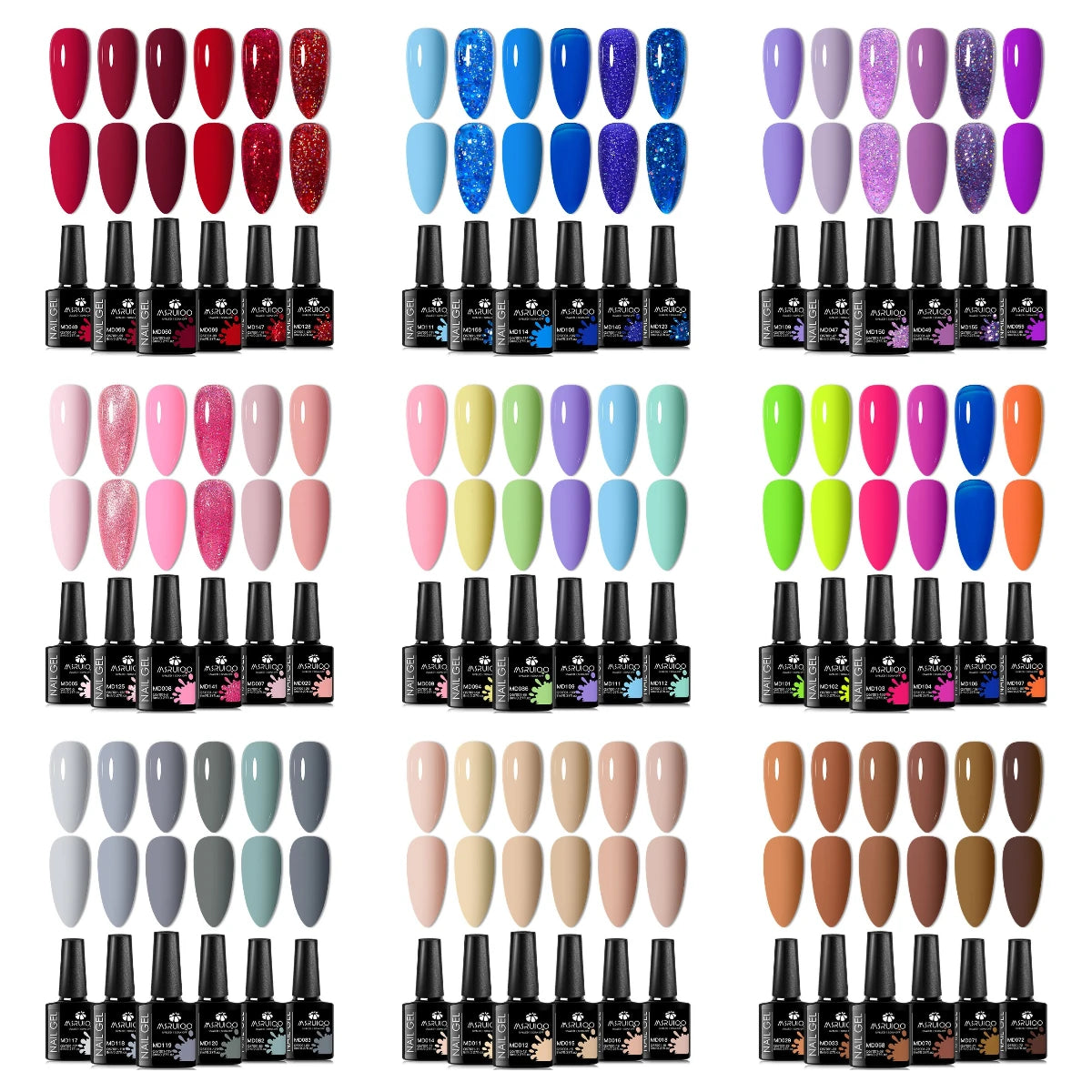 Lot de 6 Vernis à Ongles Gel
