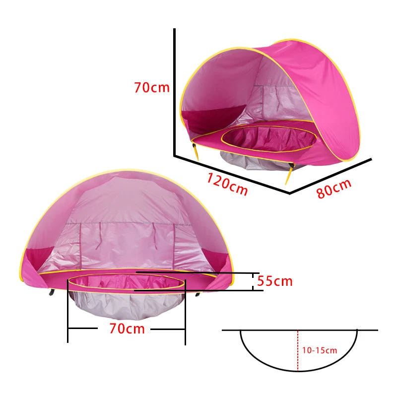 Tente de Plage pour Bébé, Protection UV
