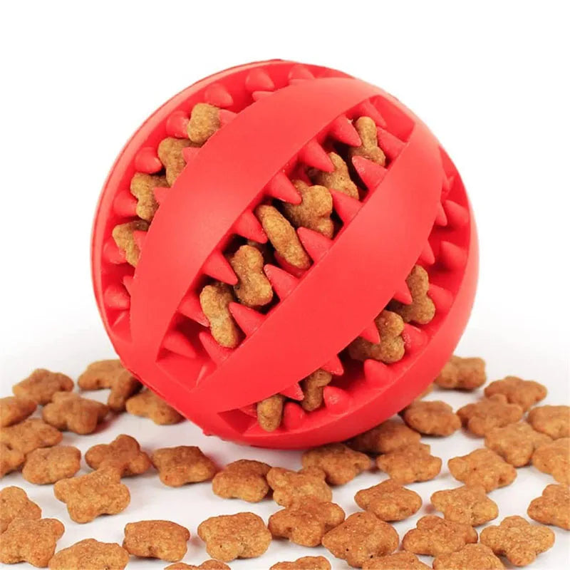 Rubber ball for dogs and cats