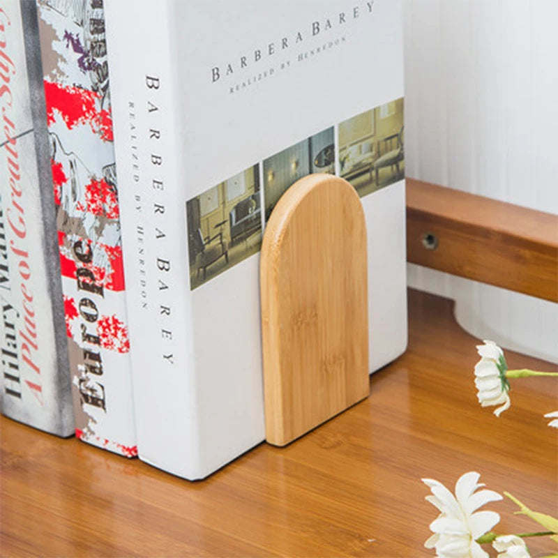 Serre-livres en Bambou naturel