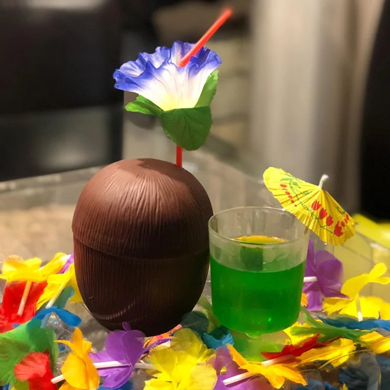 Gobelets hawaïen Ananas Noix de coco Fraise