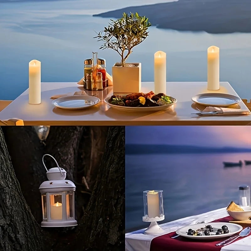 Remote-controlled LED mood candles