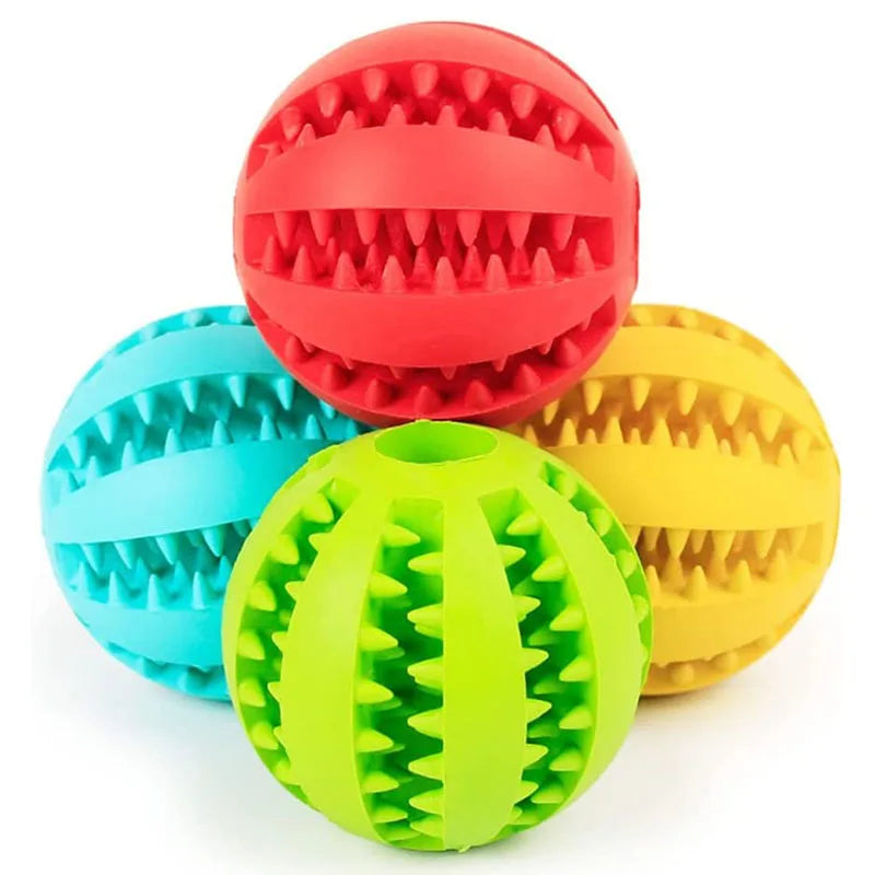 Rubber ball for dogs and cats
