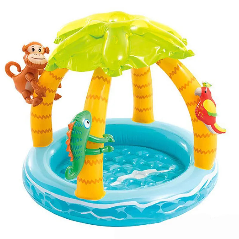 Inflatable parasol pools for children