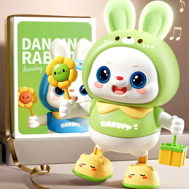 Electronic dancing rabbit toy