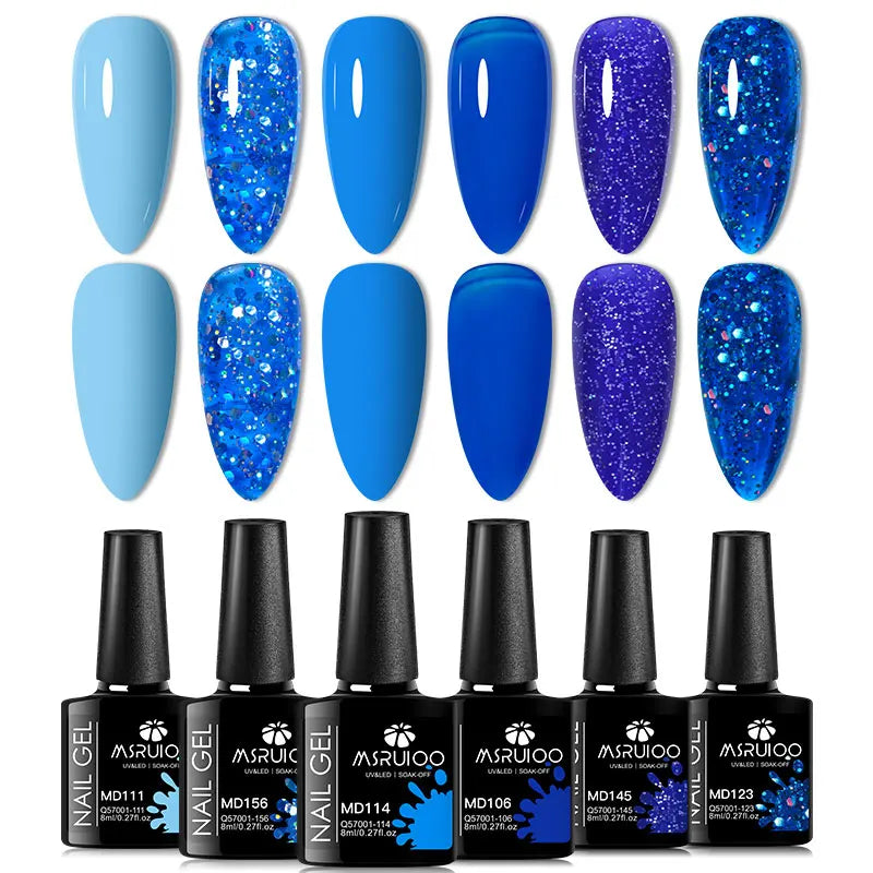 Lot de 6 Vernis à Ongles Gel