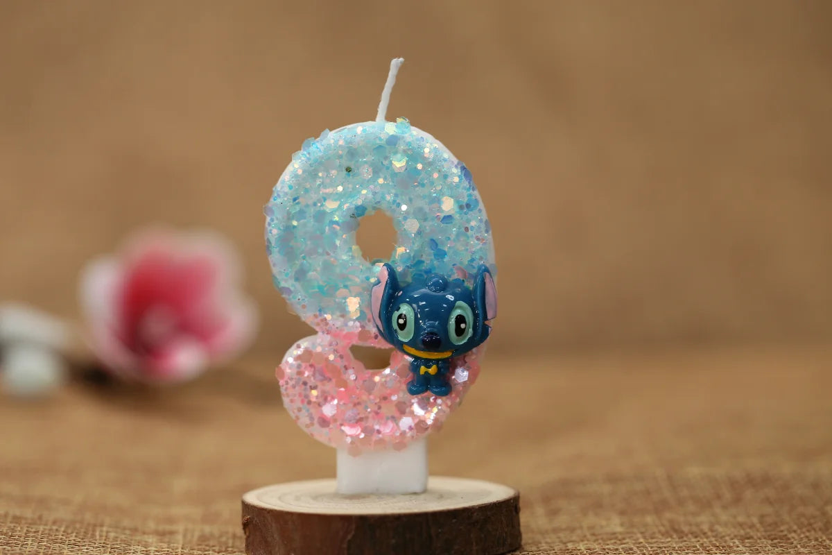 Stitch Birthday Candle