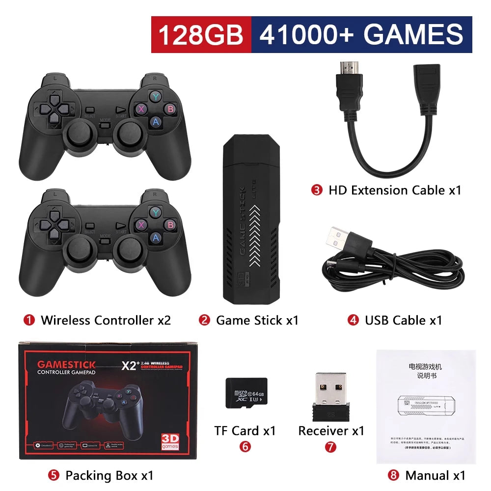 Retro gaming video game console with 58,000 games