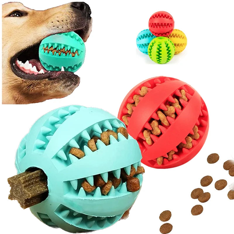 Rubber ball for dogs and cats