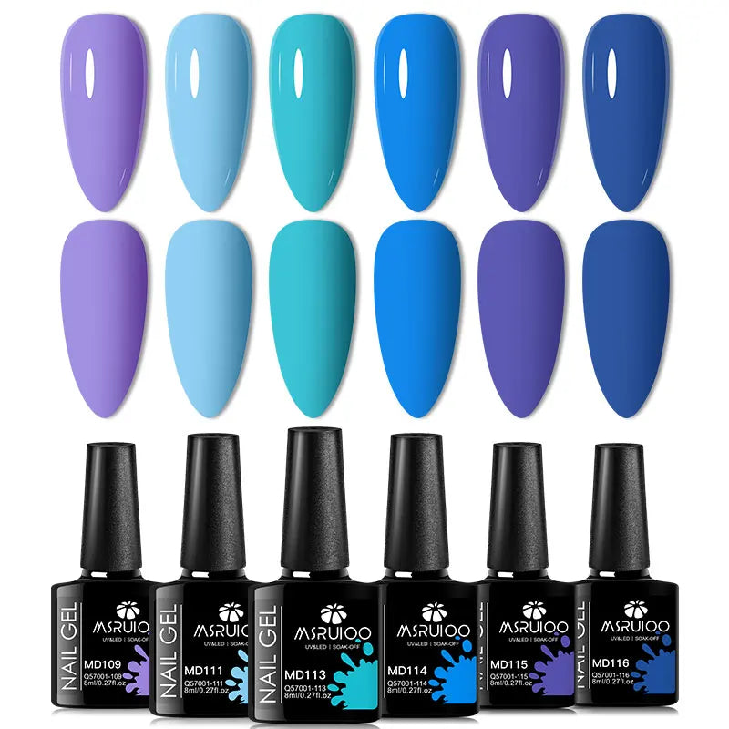 Lot de 6 Vernis à Ongles Gel