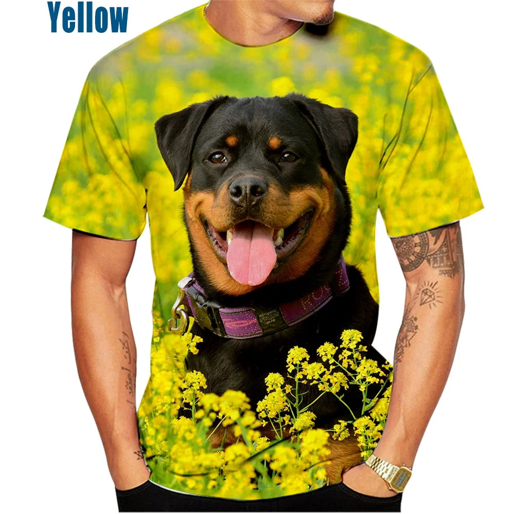 Tee Shirt Rottweiler 3D hommes et femmes