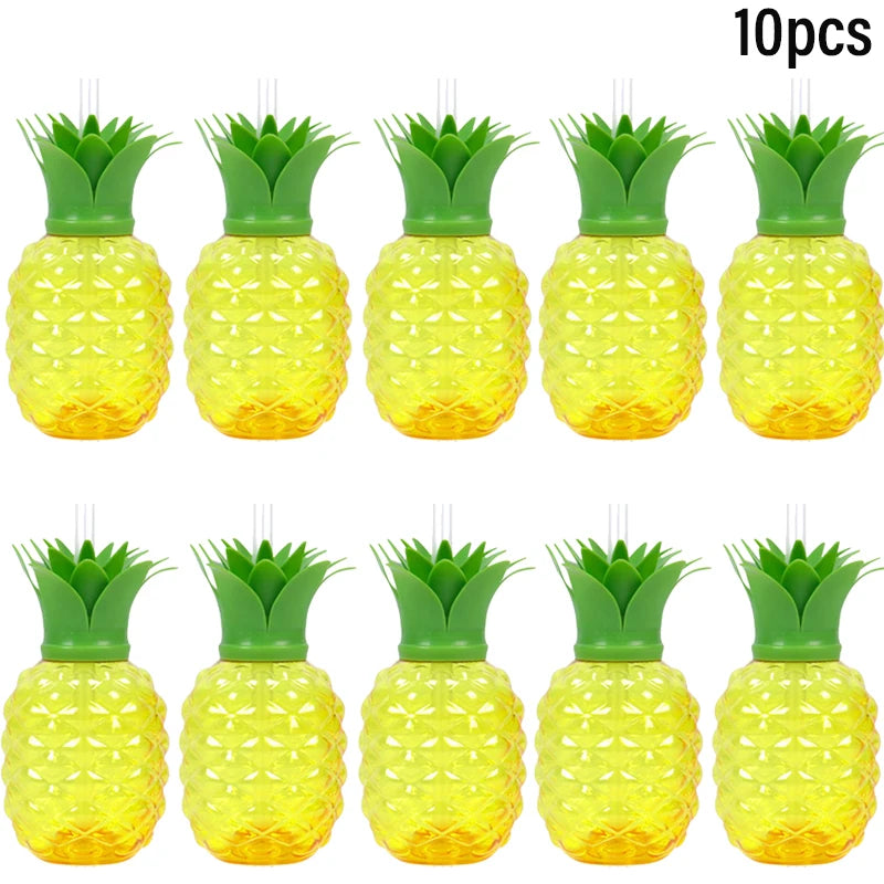 Gobelets hawaïen Ananas Noix de coco Fraise