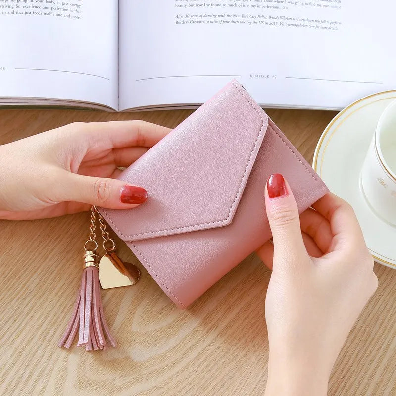 Heart keychain purse