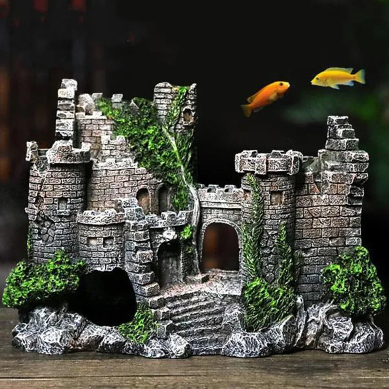 Décoration d'Aquarium en forme de Château