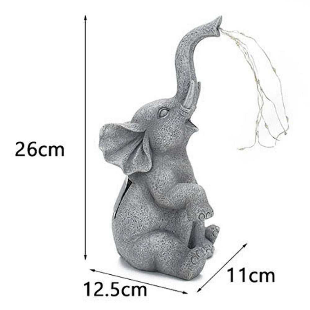 Solar Elephant Statue