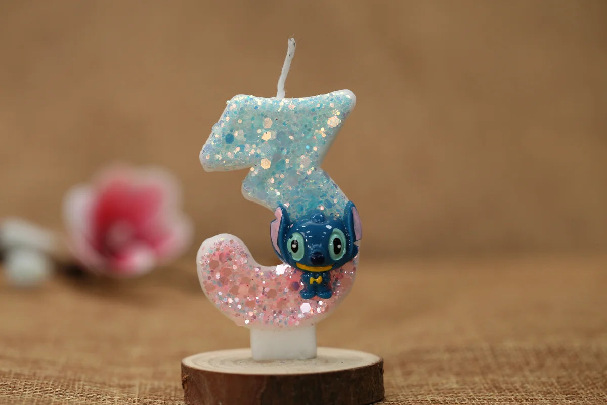 Stitch Birthday Candle