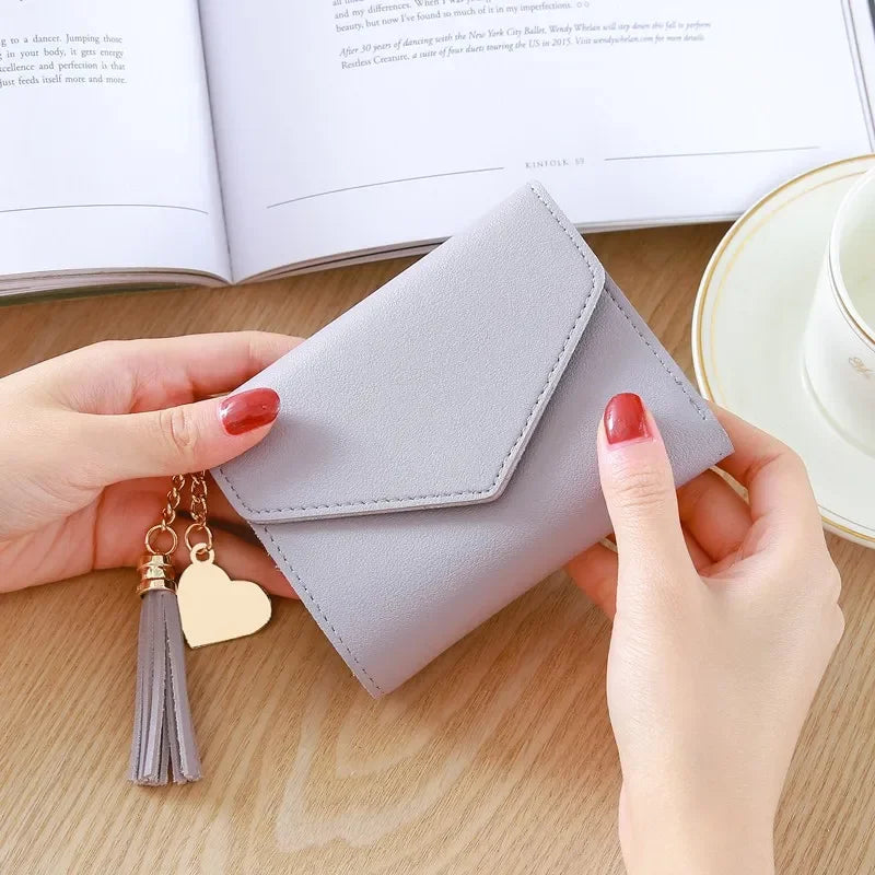 Heart keychain purse