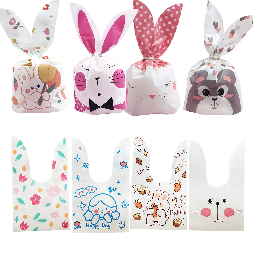 Lots of Plastic Cookie or Candy Bags for Easter Party