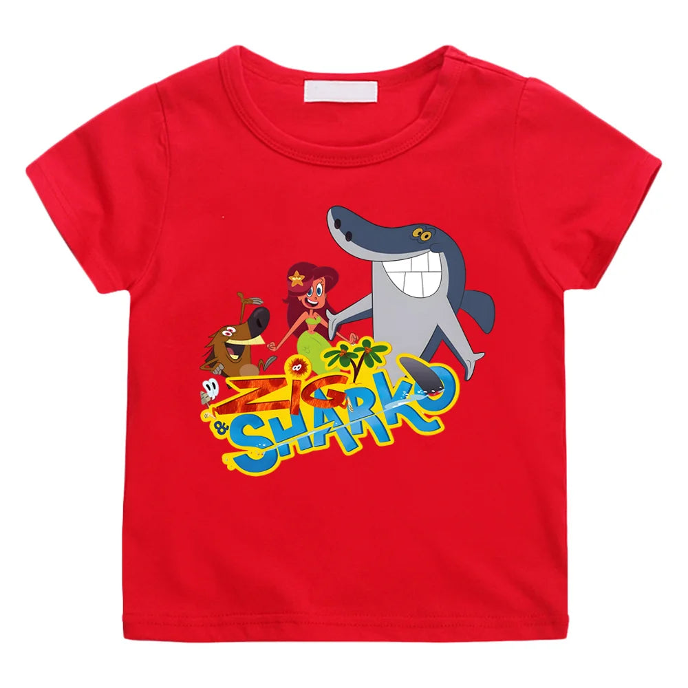 T-Shirt motif Zig et Sharko en coton