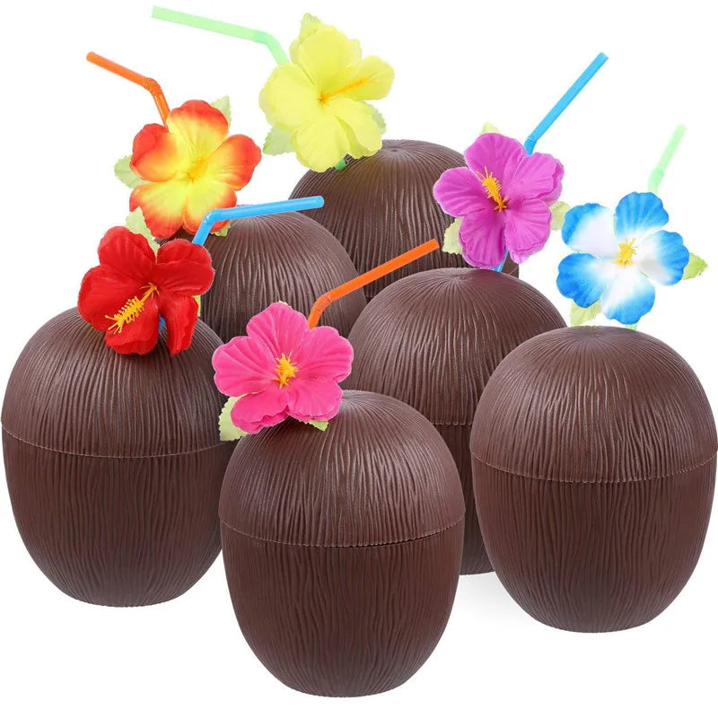 Gobelets hawaïen Ananas Noix de coco Fraise