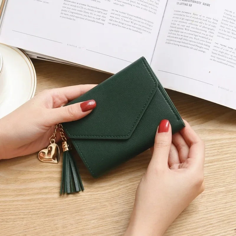 Heart keychain purse