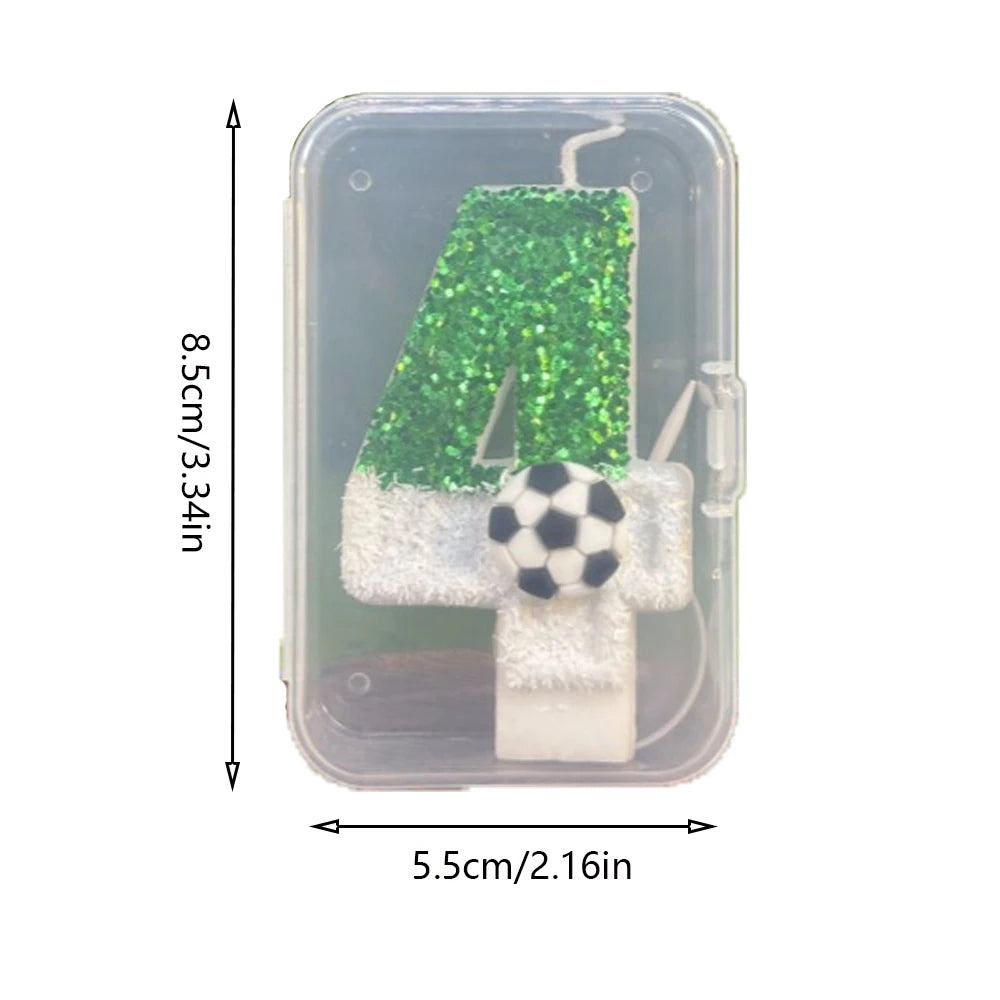 Football birthday candles
