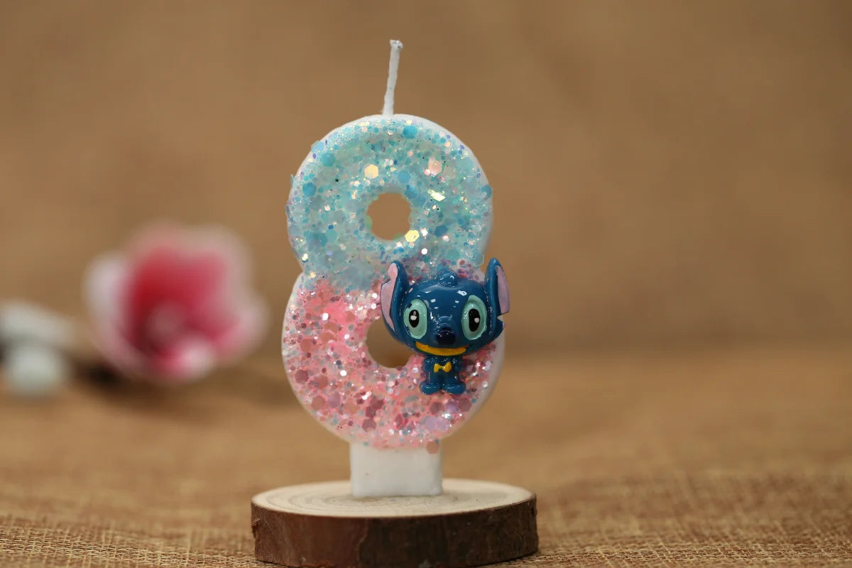 Stitch Birthday Candle