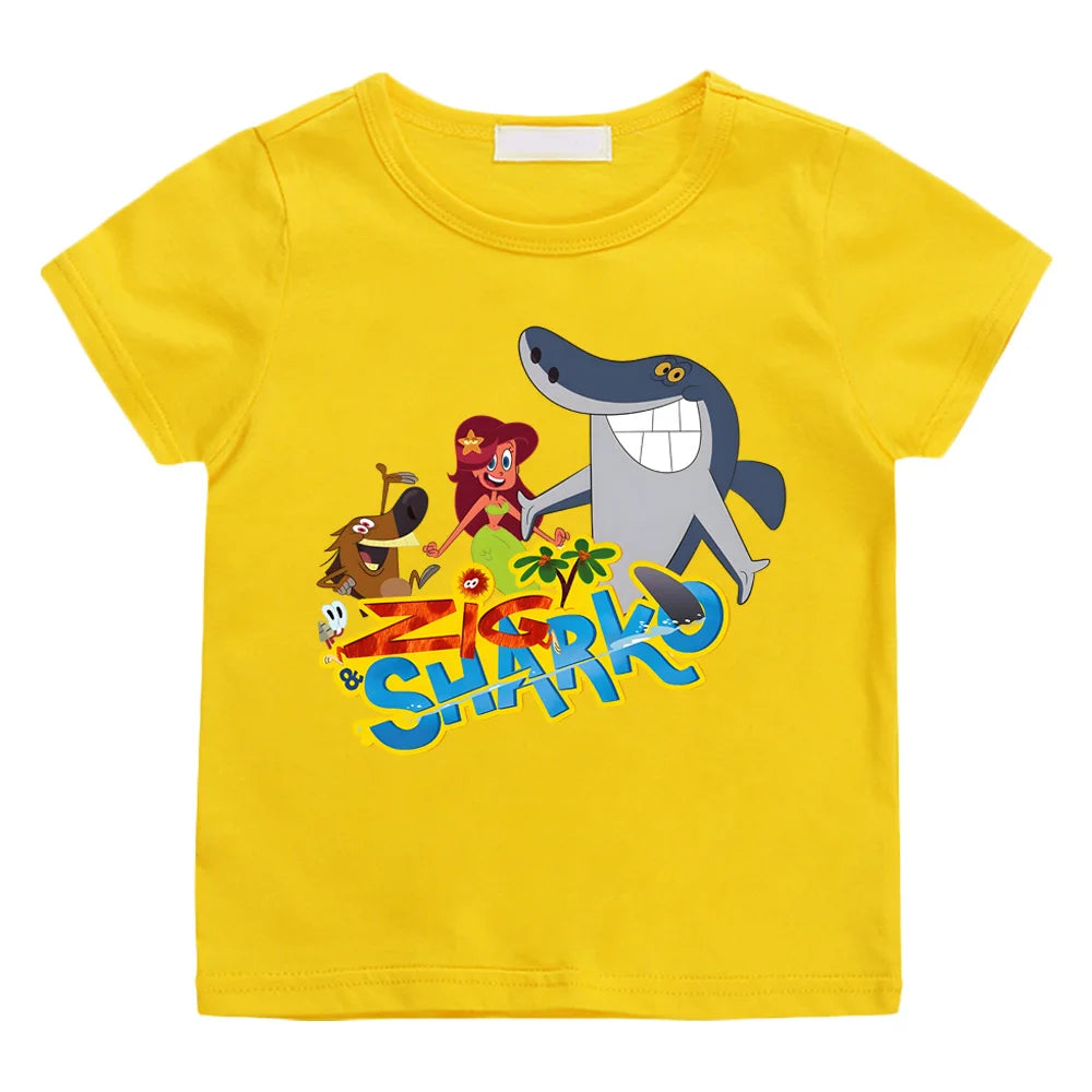 T-Shirt motif Zig et Sharko en coton