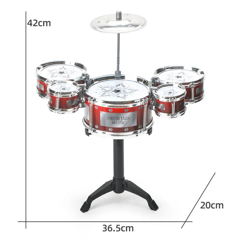 9-piece drum set for children