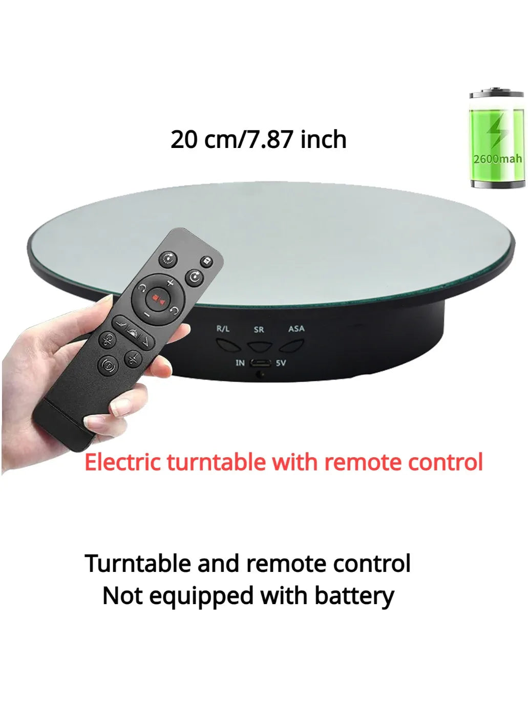Présentoir Rotatif Électrique à 3 vitesses pour décorations